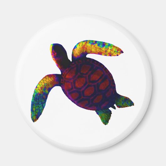 Schildpad Red het museum Zazzle geschenken Magneet (Voorkant)