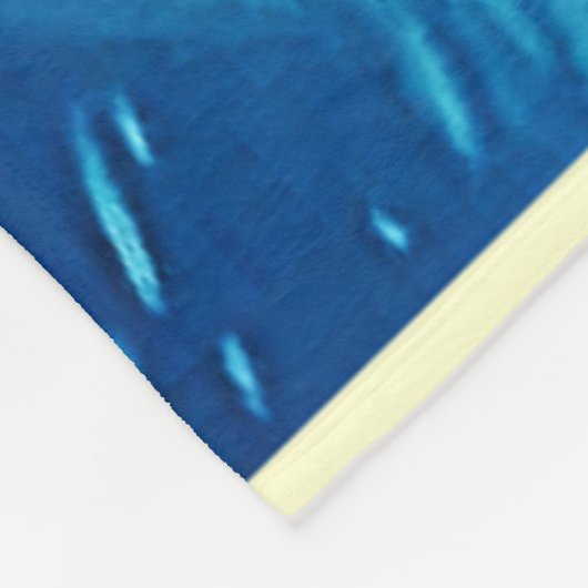 Schildpad Reef Glow Design Fleece Deken (Hoek)