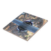 Schildpad reflecterend decoratief profiel tegeltje (Zijkant)