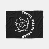 Schildpad Rescue Squad Quote - Zee Schildpad Graph Fleece Deken (Voorkant (Horizontaal))