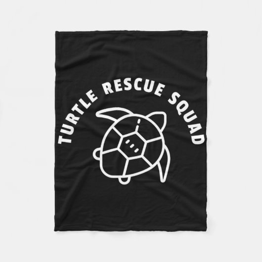 Schildpad Rescue Squad Quote - Zee Schildpad Graph Fleece Deken (Voorkant)