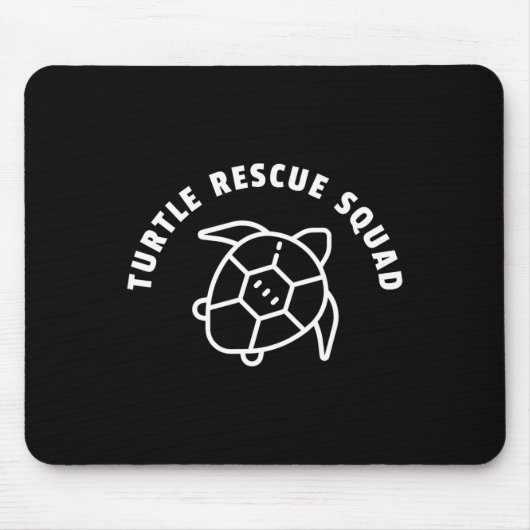 Schildpad Rescue Squad Quote - Zee Schildpad Graph Muismat (Voorkant)