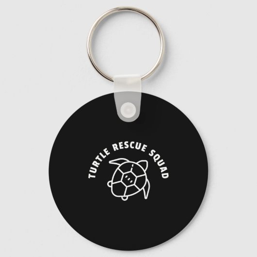 Schildpad Rescue Squad Quote - Zee Schildpad Graph Sleutelhanger (Voorkant)