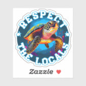 Schildpad - respecteer de lokale bevolking sticker (Vel)