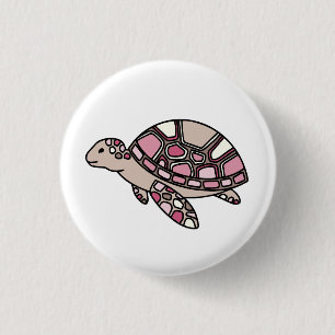 Schildpad Ronde Button 3,2 Cm