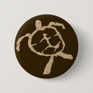 schildpad ronde button 5,7 cm