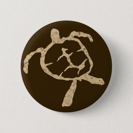 schildpad ronde button 5,7 cm (Voorkant)