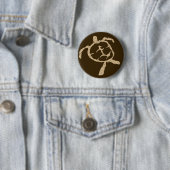 schildpad ronde button 5,7 cm (In situ)