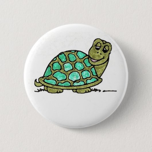Schildpad Ronde Button 5,7 Cm (Voorkant)