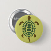 Schildpad Ronde Button 5,7 Cm (Voorkant /achterkant)