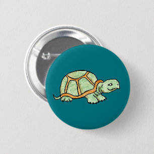 Schildpad Ronde Button 5,7 Cm