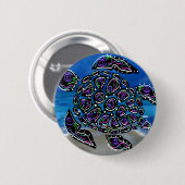 Schildpad Ronde Button 5,7 Cm (Voorkant /achterkant)