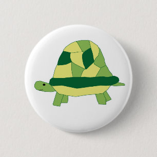 Schildpad Ronde Button 5,7 Cm
