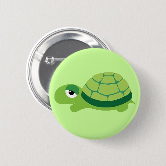 schildpad ronde button 5,7 cm (Voorkant /achterkant)