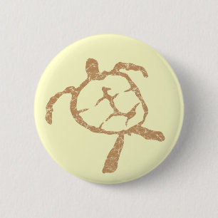 schildpad ronde button 5,7 cm