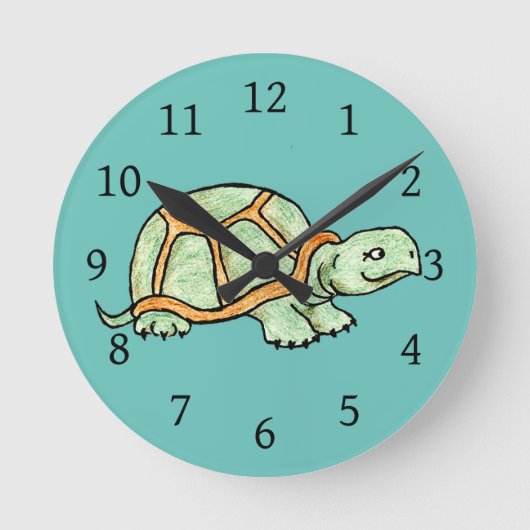Schildpad Ronde Klok (Voorkant)