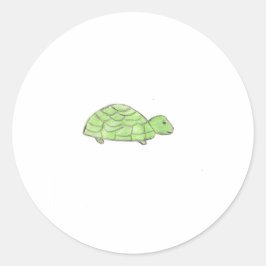 Schildpad Ronde Sticker