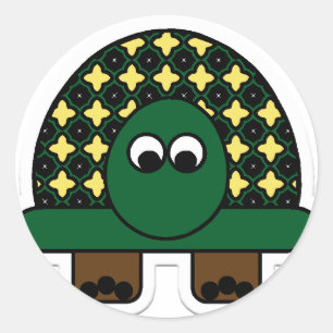 schildpad ronde sticker