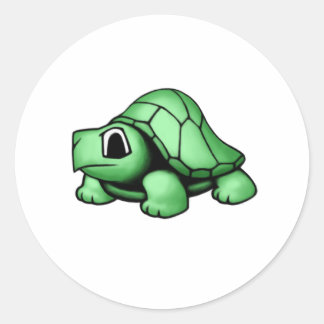 Schildpad Ronde Sticker