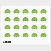 Schildpad Ronde Sticker (Vel)