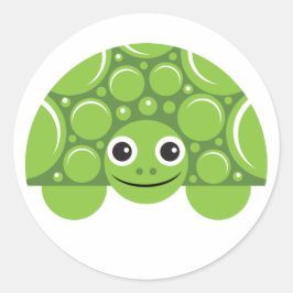 Schildpad Ronde Sticker