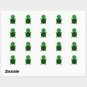 Schildpad Ronde Sticker (Vel)