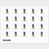 Schildpad Ronde Sticker (Vel)