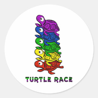 Schildpad Ronde Sticker