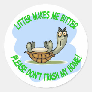 schildpad ronde sticker