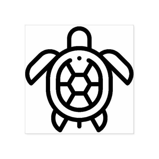 Schildpad Rubberstempel (Afrduk)