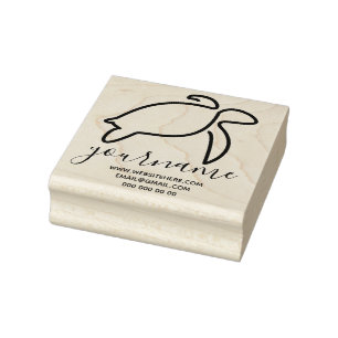 Schildpad Rubberstempel