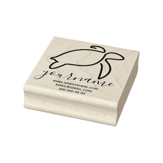 Schildpad Rubberstempel (Stempel)