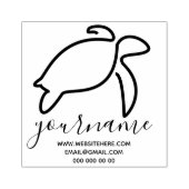 Schildpad Rubberstempel (Afrduk)