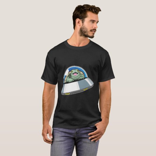 Schildpad Ruimteschip Ruimte T-shirt (Voorkant volledig)