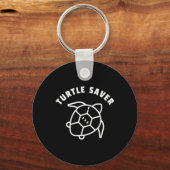 Schildpad Saver Quote - Zee Schildpad Graphic - An Sleutelhanger (Voorkant)