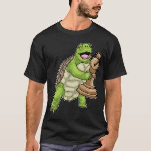 Schildpad Schaakstuk Bisschop Schaken T-shirt