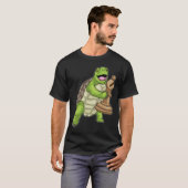 Schildpad Schaakstuk Bisschop Schaken T-shirt (Voorkant volledig)