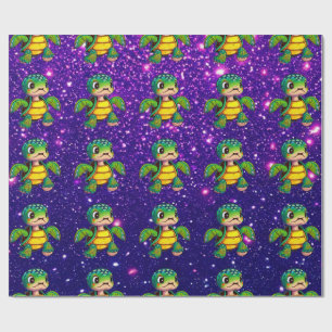 Schildpad Schattig Schattige Charmant Thema Geïnsp Cadeaupapier