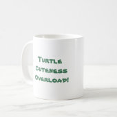 Schildpad schattigheid overbelasting koffiemok (Voorkant links)
