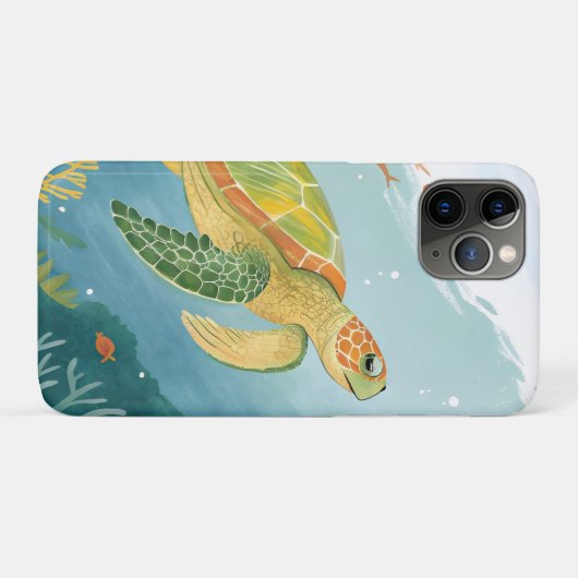 Schildpad schilderen Case-Mate iPhone case (Achterkant (horizontaal))