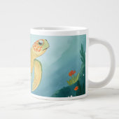 Schildpad schilderen grote koffiekop (Rechts)