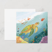 Schildpad Schilderen Kaart (Voorkant / Achterkant)