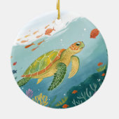 Schildpad schilderen keramisch ornament (Achterkant)