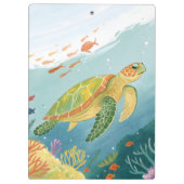 Schildpad Schilderen Klembord (Achterkant)