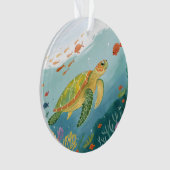 Schildpad schilderen ornament (voorkant)