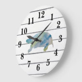 Schildpad schilderij Dierlijke Waterverf Decor Grote Klok (Hoek)