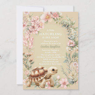 Schildpad Schildkpad Meisje Baby Shower Kaart