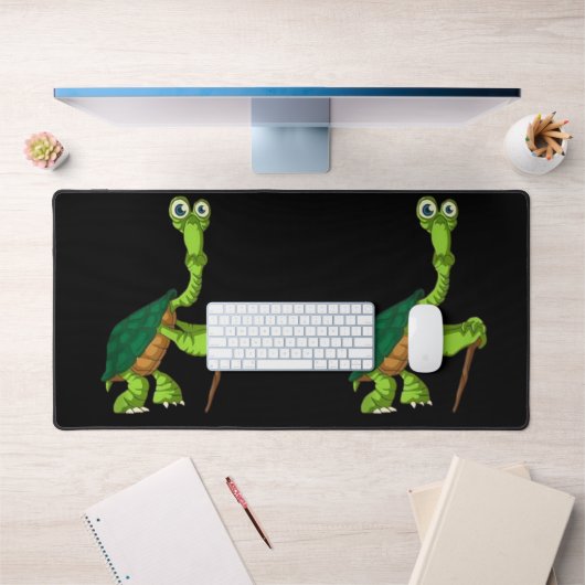 Schildpad Schildkret Gepensioneerd Grappig Staande Bureaumat (Kantoor 1)