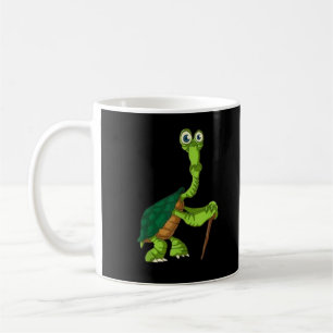 Schildpad Schildkret Gepensioneerd Grappig Staande Koffiemok