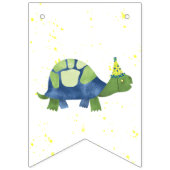 Schildpad schildpad Happy Birthday Banner (Eerste vlag)